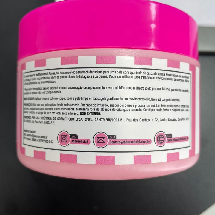 Crema Adeus — Crema Corporal para Celulitis y Estrías (300g)