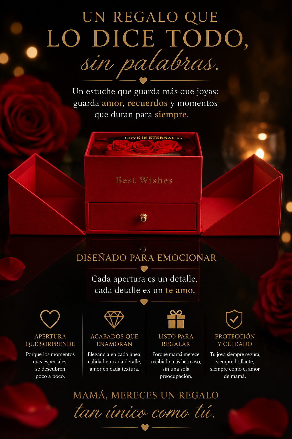 👑 Luxury Pearl Roses – Edición Limitada